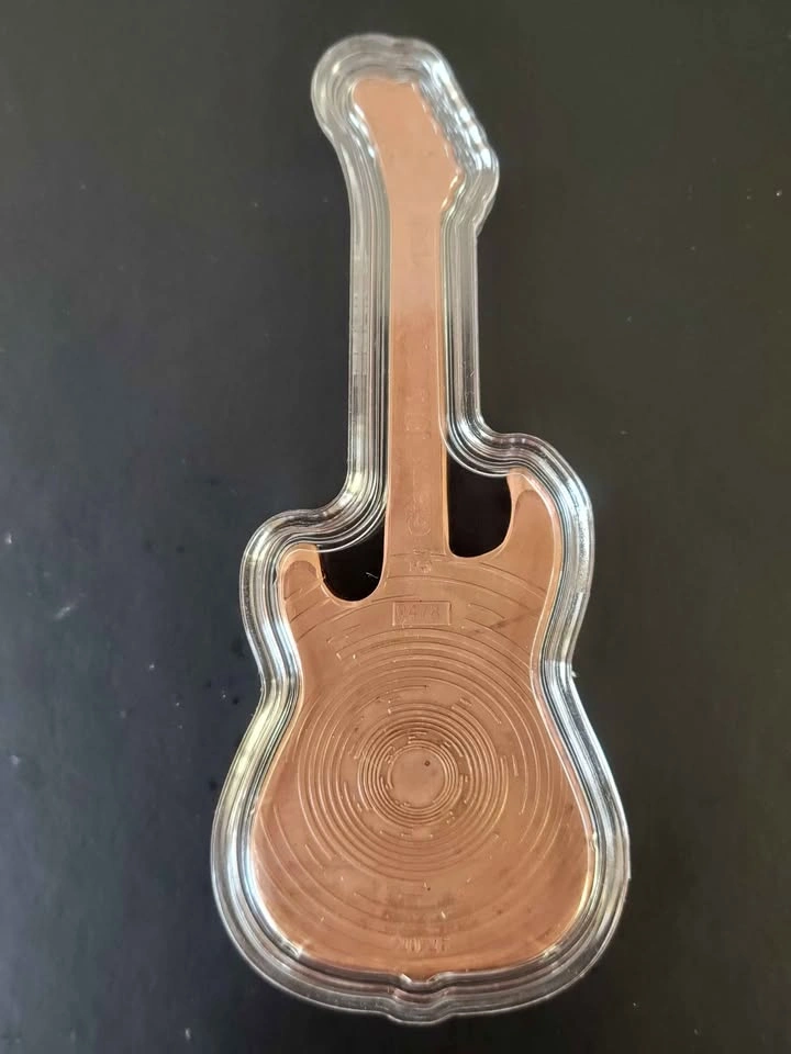 Eddie Van Halen Guitar & Pick Limited Edition Copper Collectible - photo 4