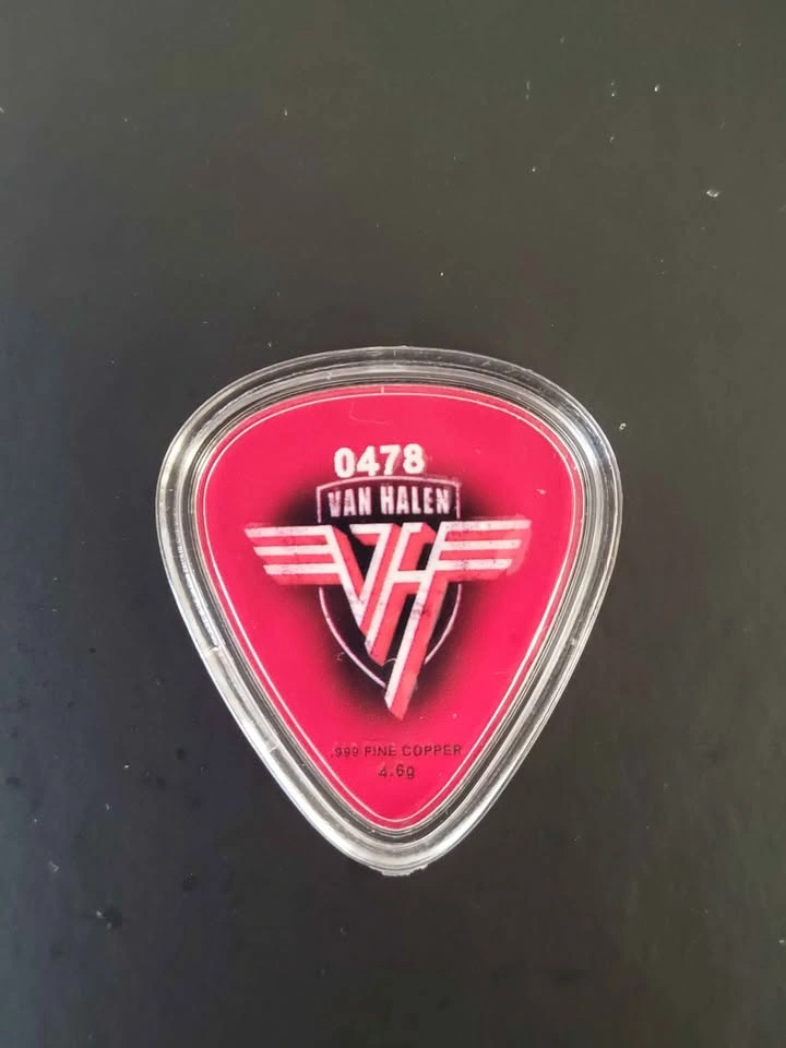 Eddie Van Halen Guitar & Pick Limited Edition Copper Collectible - photo 5