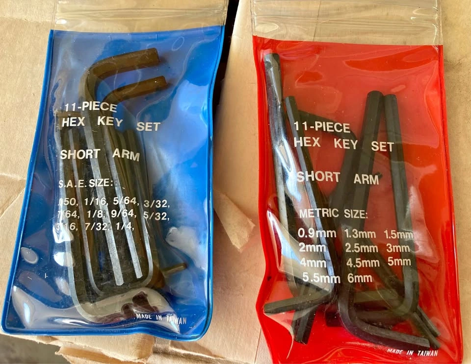Hex Key Sets (2) Both Have 11-Pieces