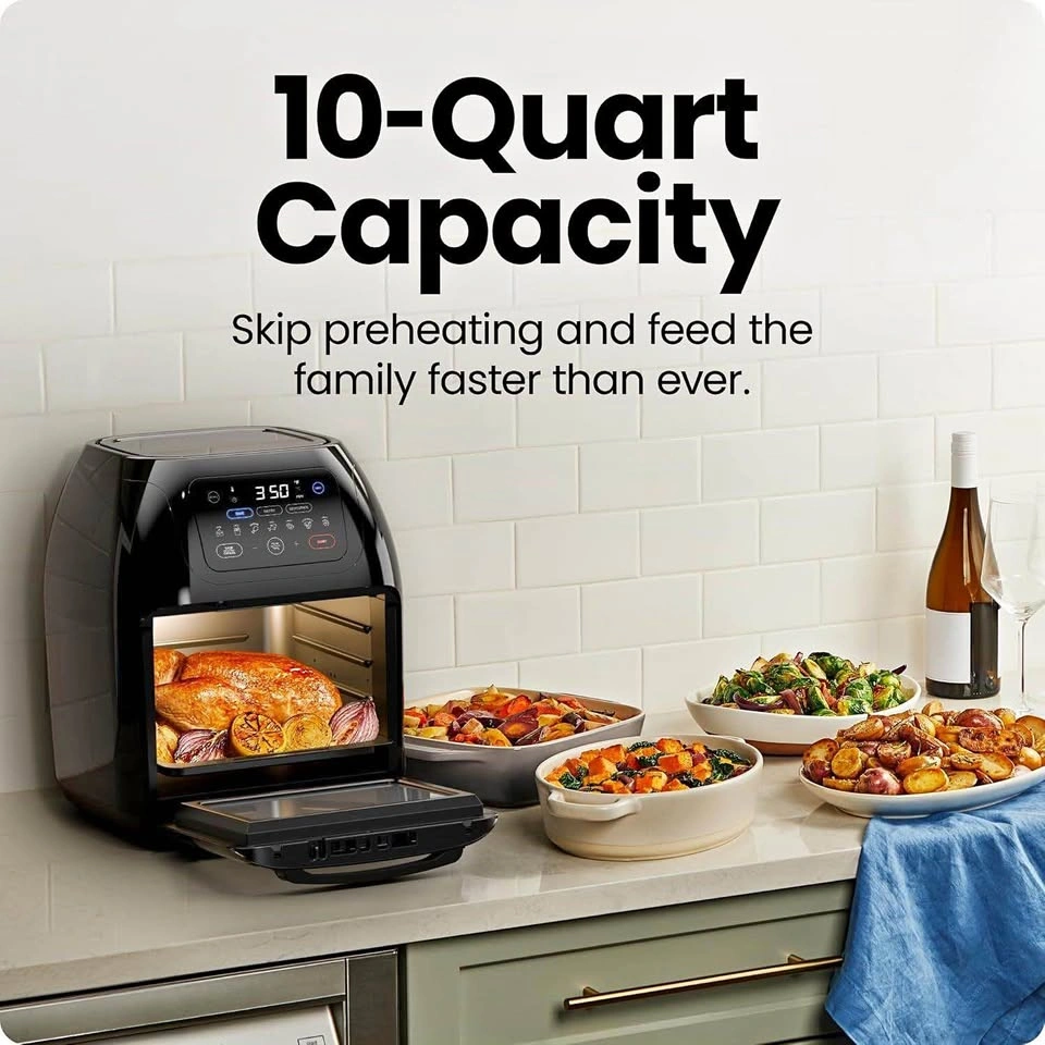 CHEFMAN Multifunctional Digital Air Fryer, Rotisserie, & Dehydra