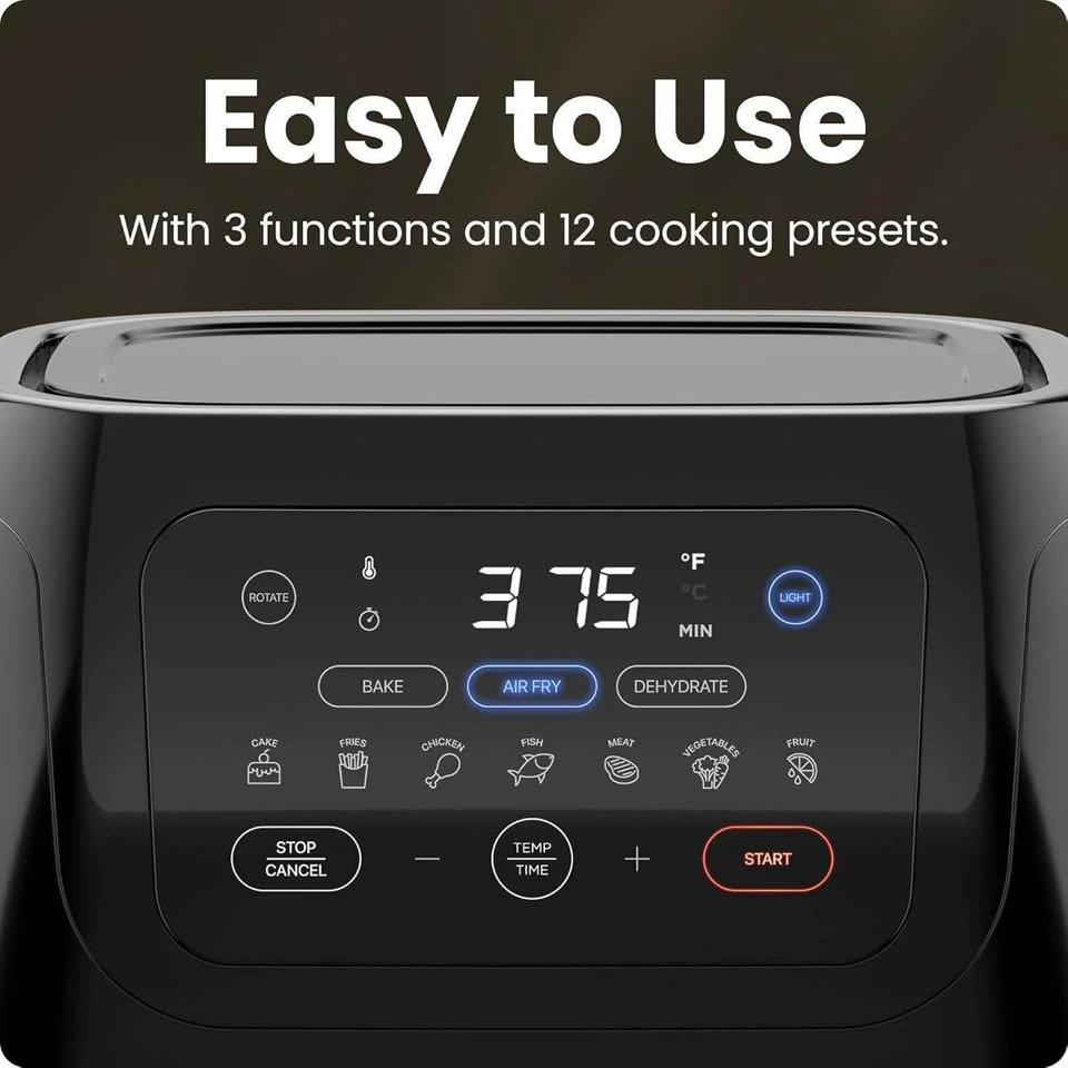 CHEFMAN Multifunctional Digital Air Fryer, Rotisserie, & Dehydra - photo 3