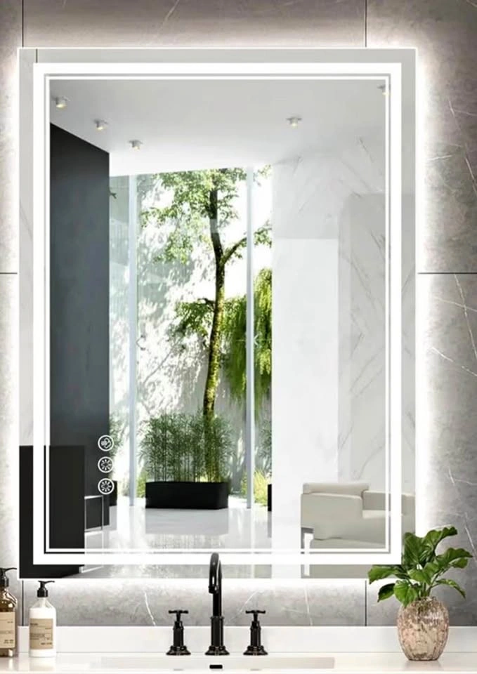 NEW SEALED 24” x 32” LED Bathroom Mirror – Front & Back Lit