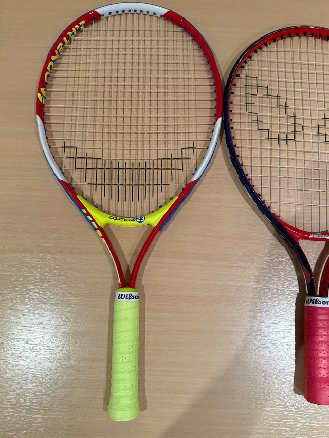 Wilson Spider-Man and Artengo Osmoz 23 Junior Tennis Rackets - photo 3