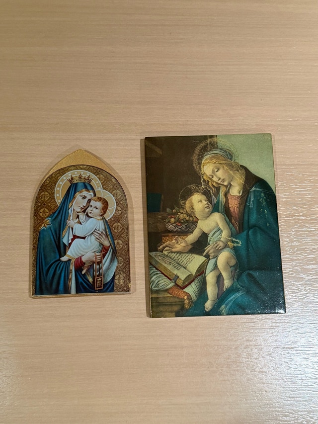 Madonna and Child Religious Icons Wall Plaque Art
