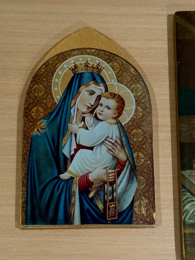 Madonna and Child Religious Icons Wall Plaque Art - photo 3