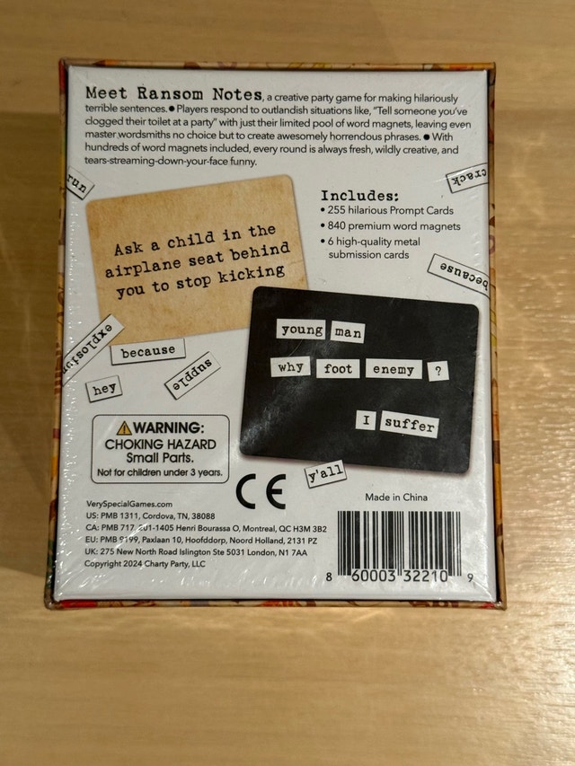 Ransom Notes: The Ridiculous Word Magnet Game - photo 2