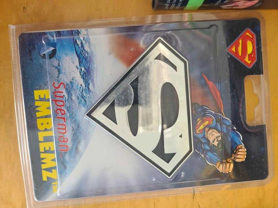Chrome Superman Emblemz Car Decal