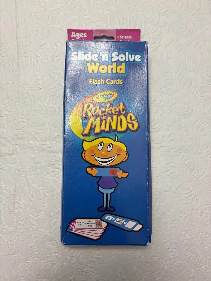 Crayola Rocket Minds Slide 'n Solve World Flash Cards