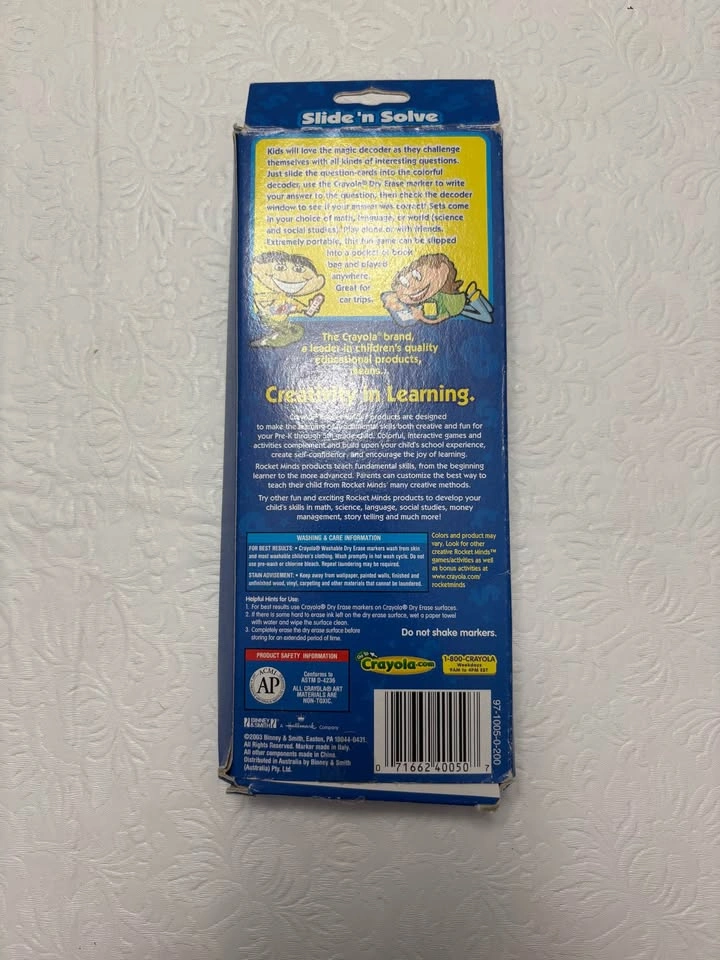 Crayola Rocket Minds Slide 'n Solve World Flash Cards - photo 3