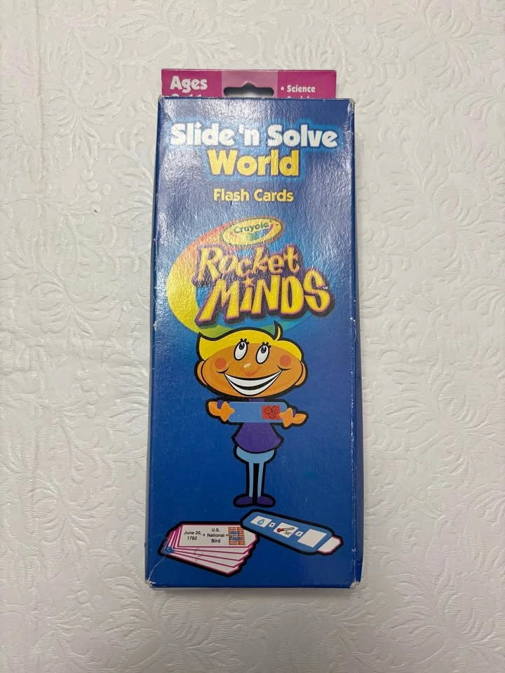 Crayola Rocket Minds Slide 'n Solve World Flash Cards