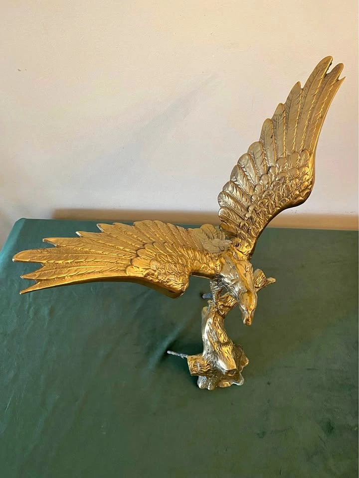 vintage brass large eagle