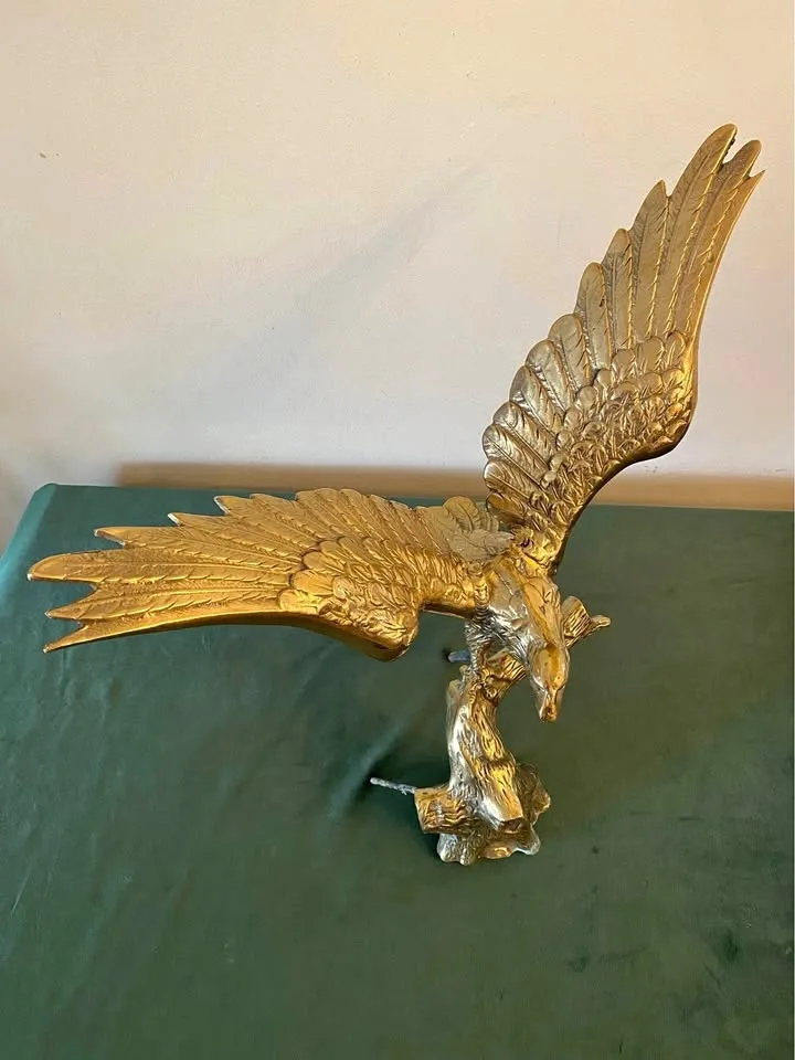 vintage brass large eagle