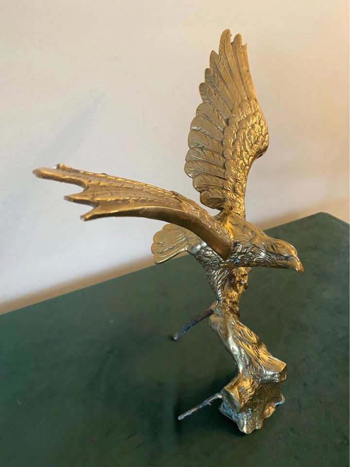 vintage brass large eagle - photo 2