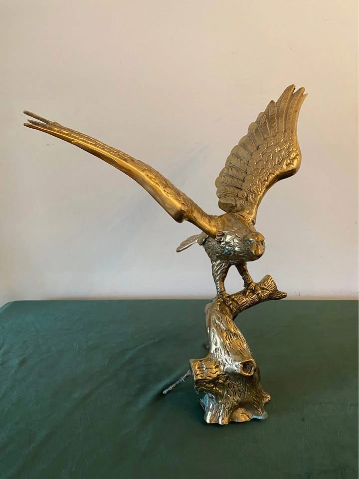 vintage brass large eagle - photo 3