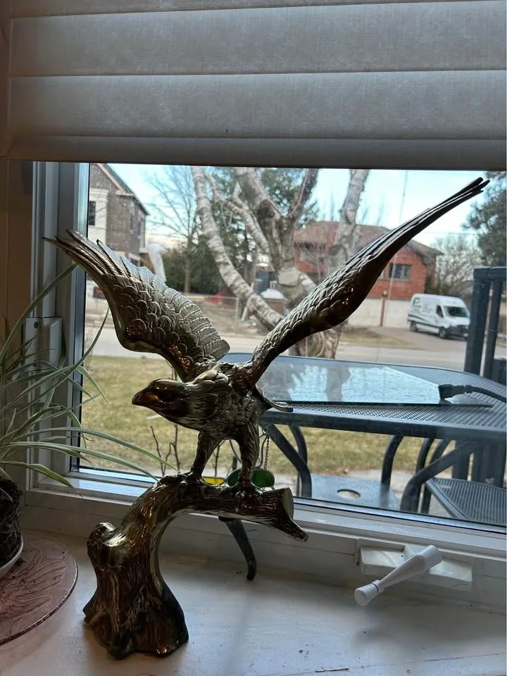 vintage brass large eagle - photo 5