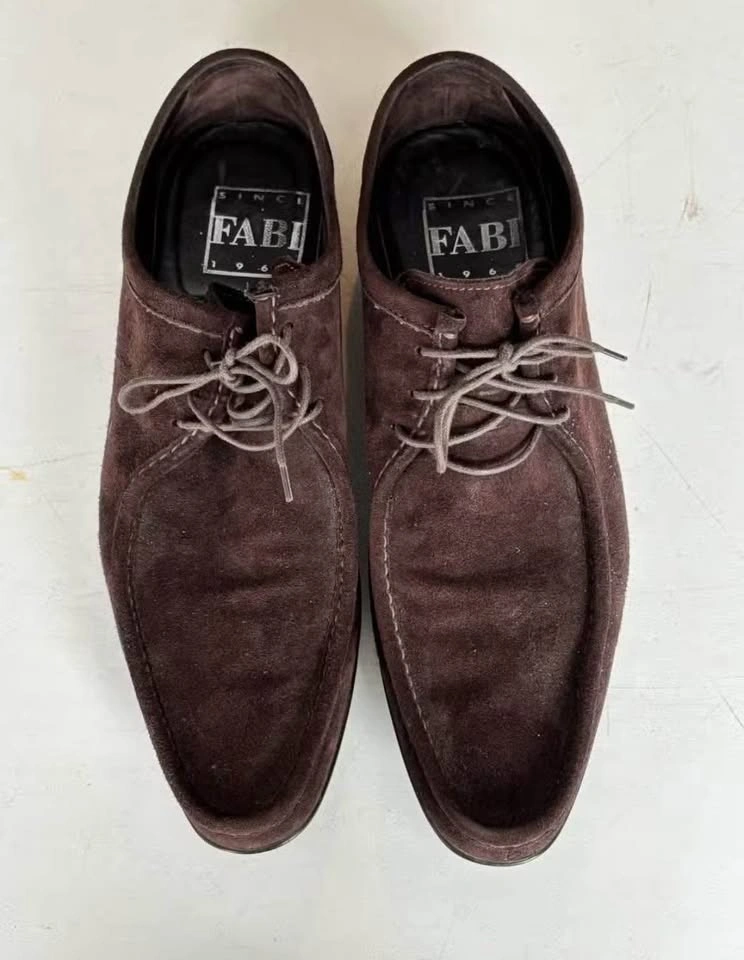 Fabi Made in Italy Men’s Suede Shoes brown 11-11.5 - photo 3