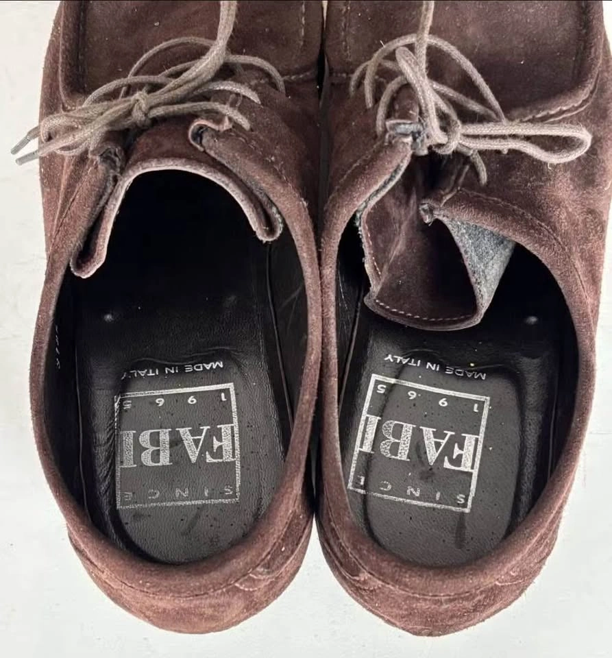 Fabi Made in Italy Men’s Suede Shoes brown 11-11.5 - photo 5