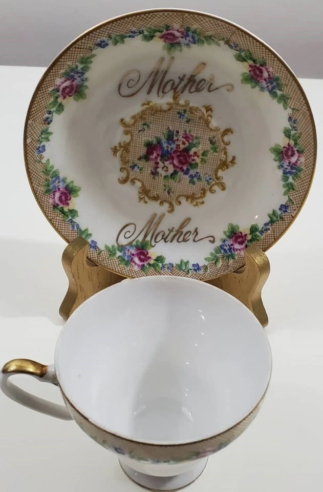 Vintage Norcrest Fine China Tea Cup & Saucer - "Mother" - C-720 - photo 2