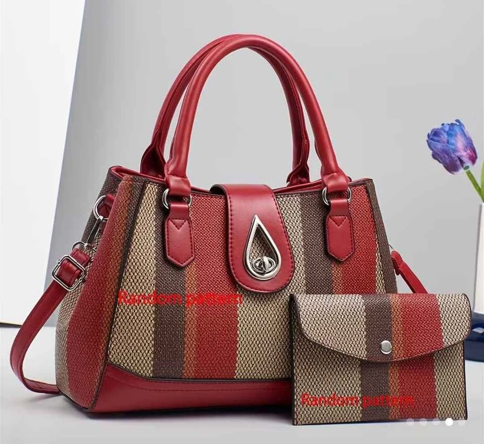 Brand new premium quality 2pc red color hand bag set - photo 2
