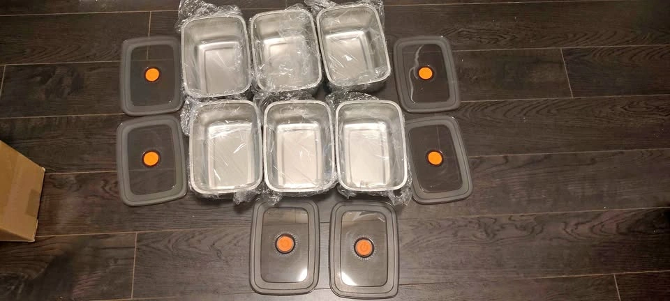 Brand new 6pack stainless steel 1500ml Airtight containers