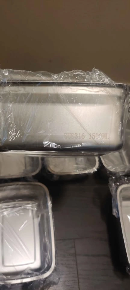 Brand new 6pack stainless steel 1500ml Airtight containers - photo 5