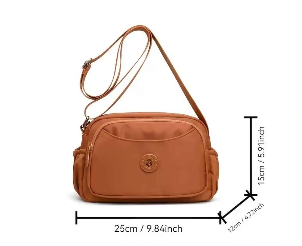Brand new premium nylon multi pocket crossbody bag for women - photo 5