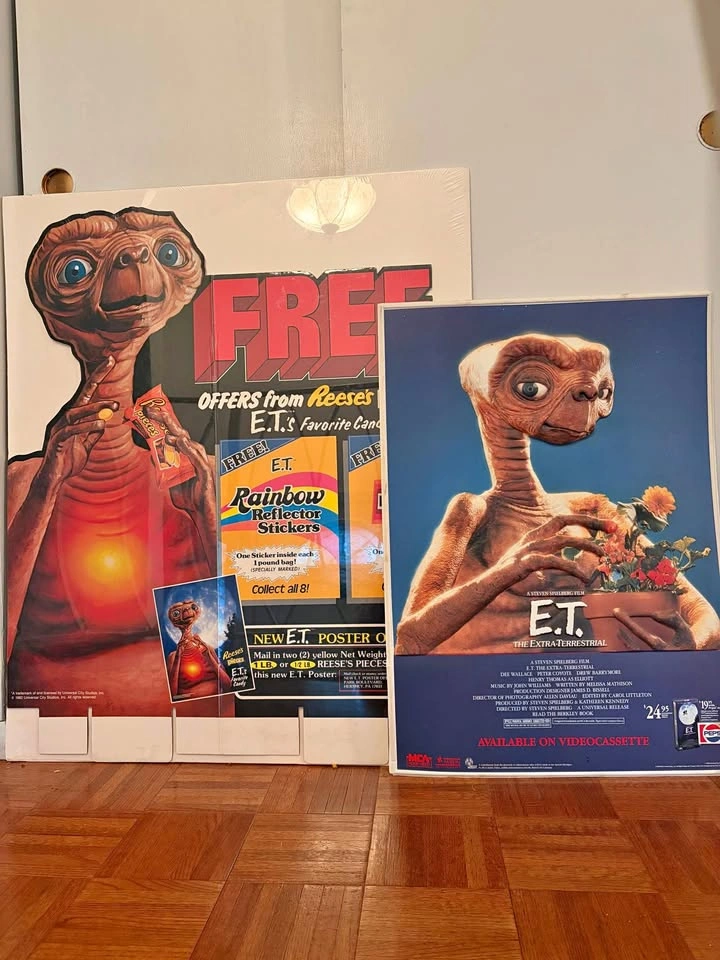 Vintage E.T. Promotional Display Signs
