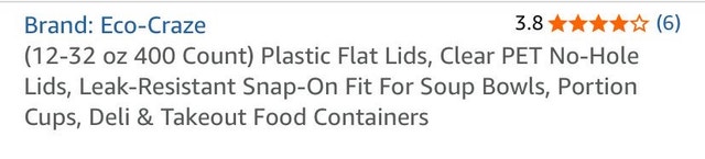 Eco-Craze 400 Count Plastic Flat Lids - photo 2