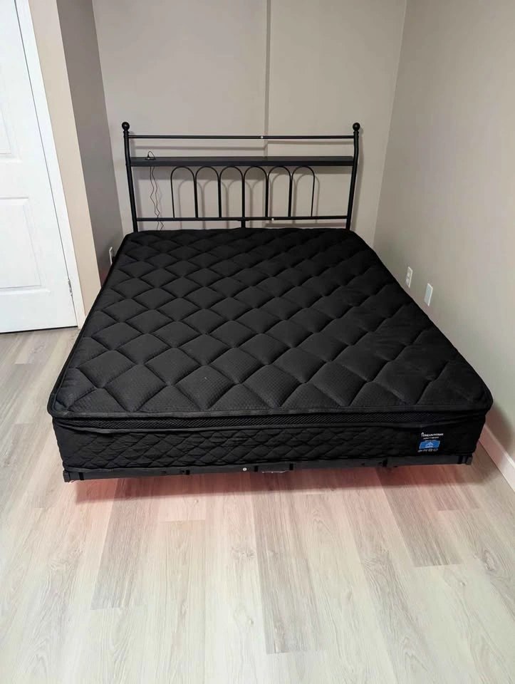 Moving Sale: LED Floating Queen Bed, Mattress, Standing Desk - photo 2