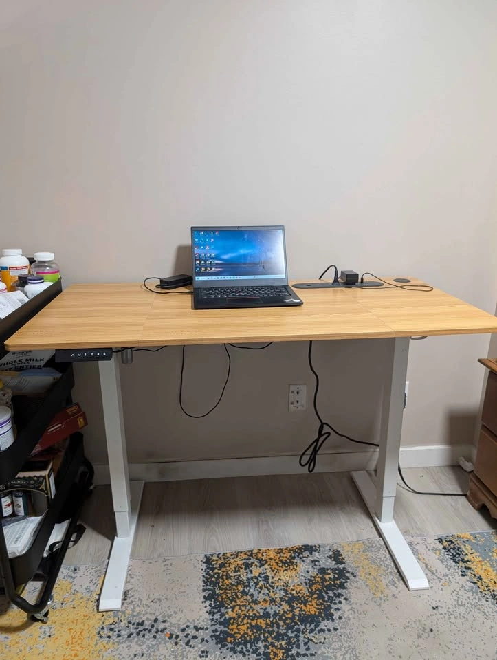 Moving Sale: LED Floating Queen Bed, Mattress, Standing Desk - photo 5