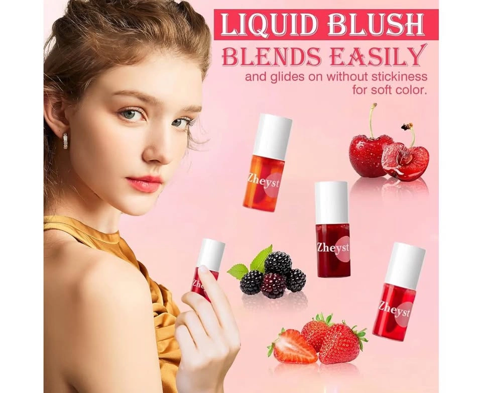 Lip Tint Korean Stain Set, 4 Colors with mirror and lip mask - photo 3