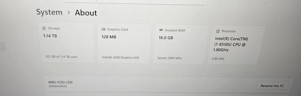 Lenovo ThinkPad E580 — Core i7 8th Gen / 16GB RAM / 1TB SSD - photo 5