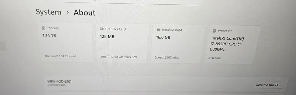 Lenovo ThinkPad E580 — Core i7 8th Gen / 16GB RAM / 1TB SSD - photo 5