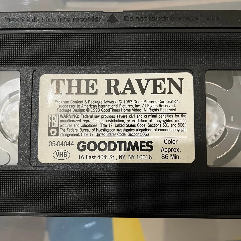 The Raven (1963) VHS GoodTimes Home Video - photo 2
