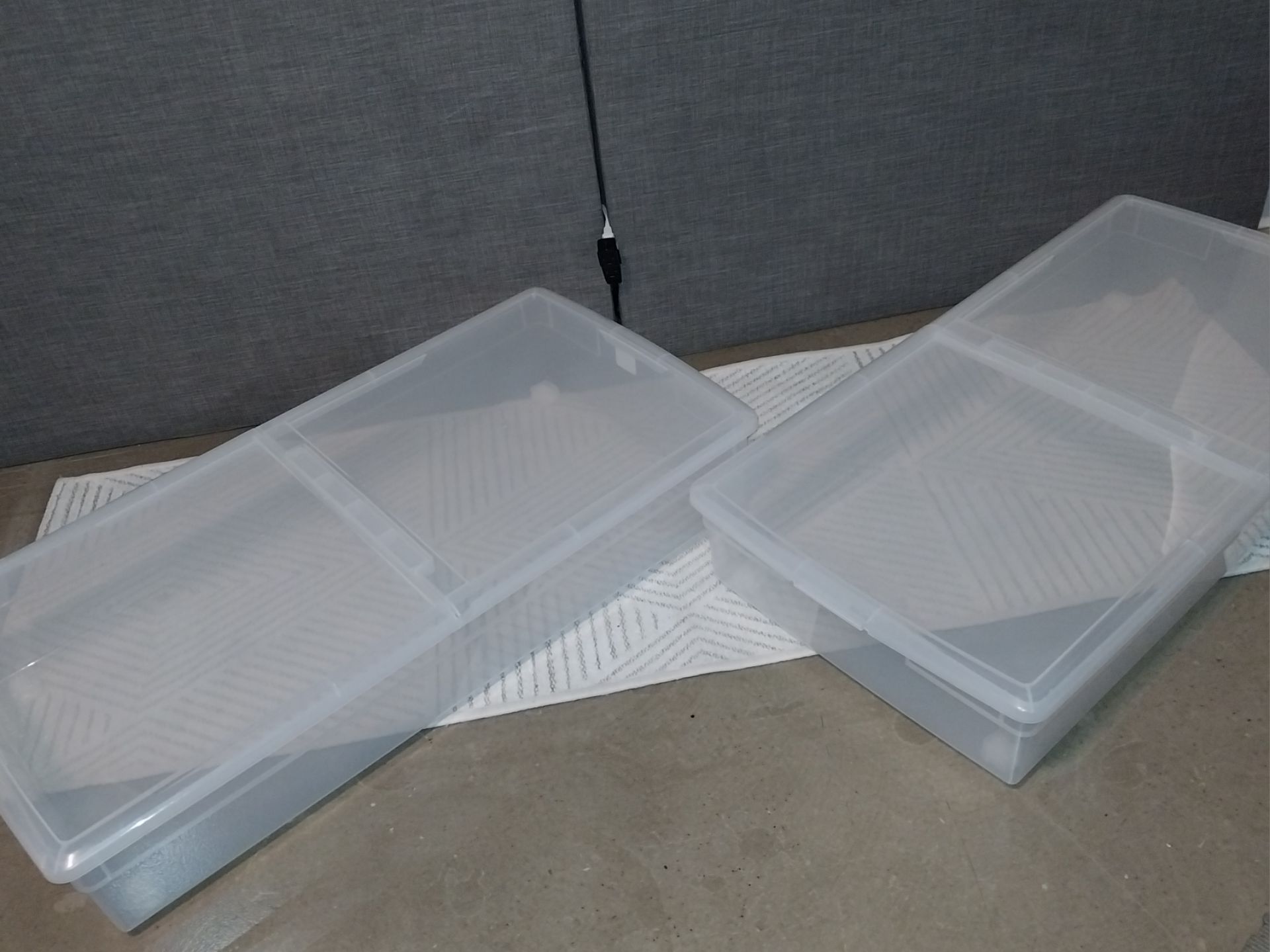 The Container Store Long Under Bed Storage Boxes with Wheels (Se - photo 2