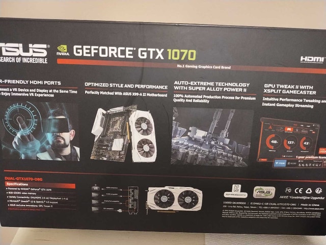 GTX 1070 – Near-New Condition – Complete Box + Manual + Driver - photo 5