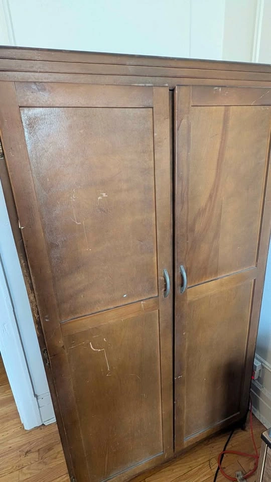 Wooden Wardrobe / Armoire Closet for Clothes - photo 2