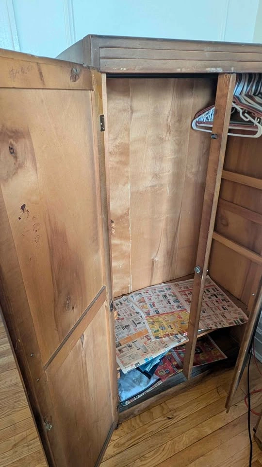Wooden Wardrobe / Armoire Closet for Clothes - photo 4