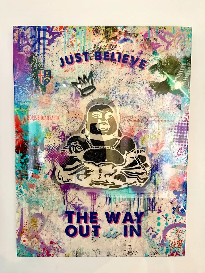 Lacquered Buddha Pop Art (Set of 3) - photo 3