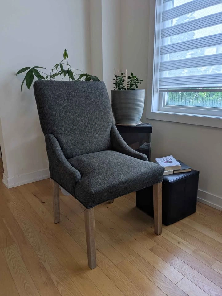 Cushioned Grey Dining/Office Chair