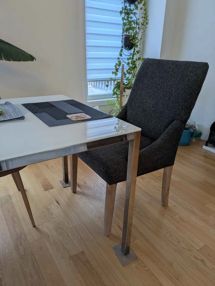 Cushioned Grey Dining/Office Chair - photo 4