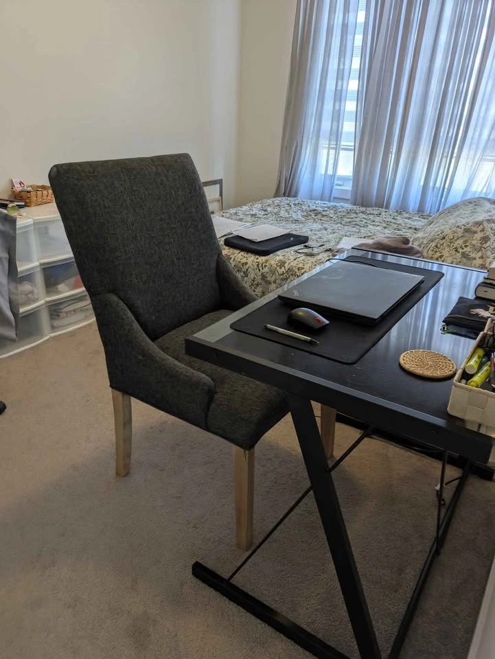 Cushioned Grey Dining/Office Chair - photo 5