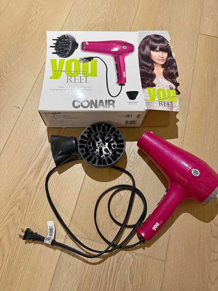 Conair You Reel 1875W Hair Dryer with Retractable Cord