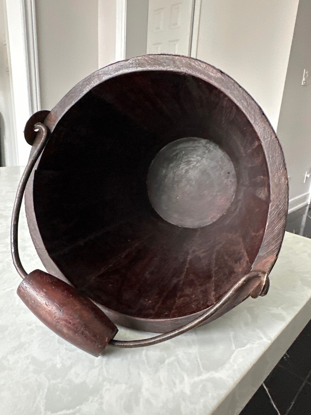 Antique wooden bucket - photo 4