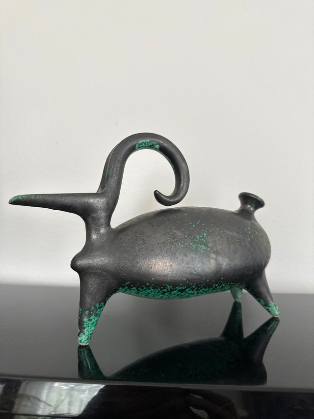 Mid-Century Modern ceramic pitcher