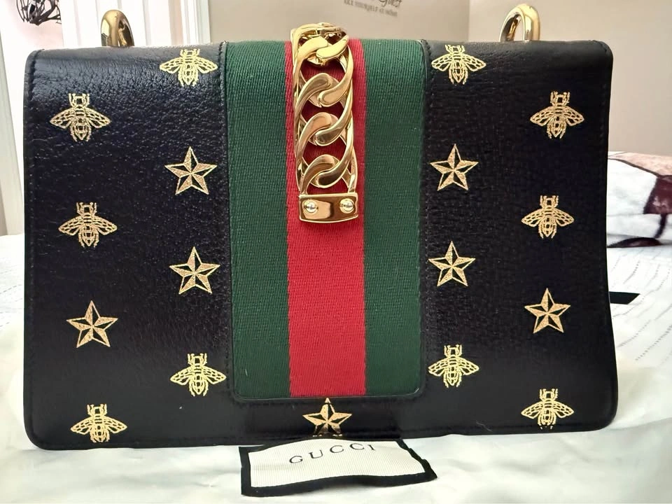 Authentic Gucci Sylvie Bee Star Bag - photo 3
