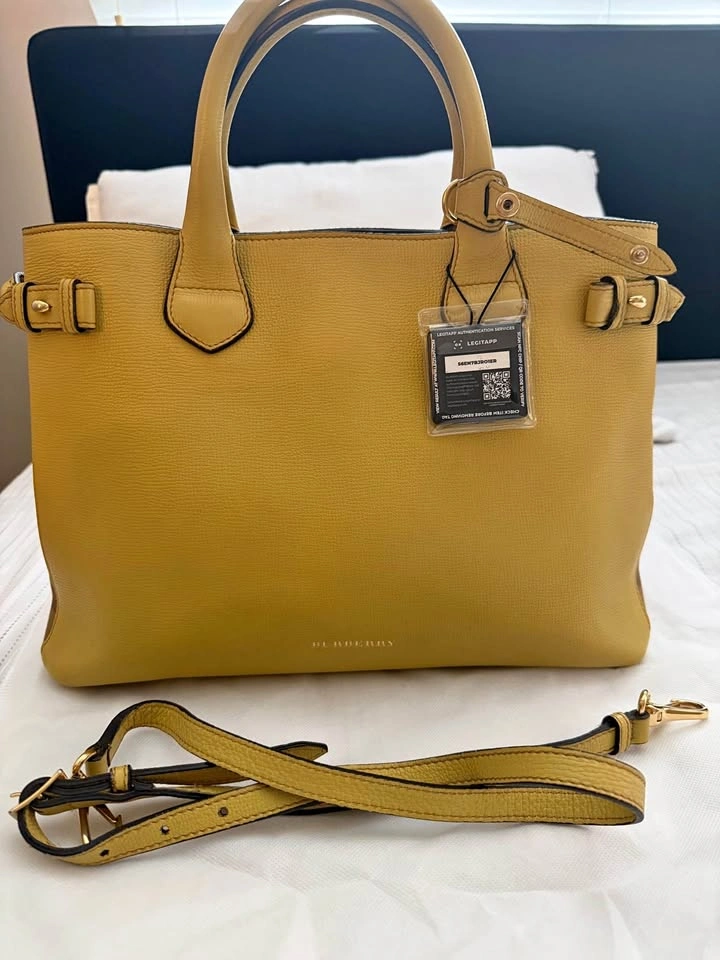 Authentic Burberry Banner Tote Medium