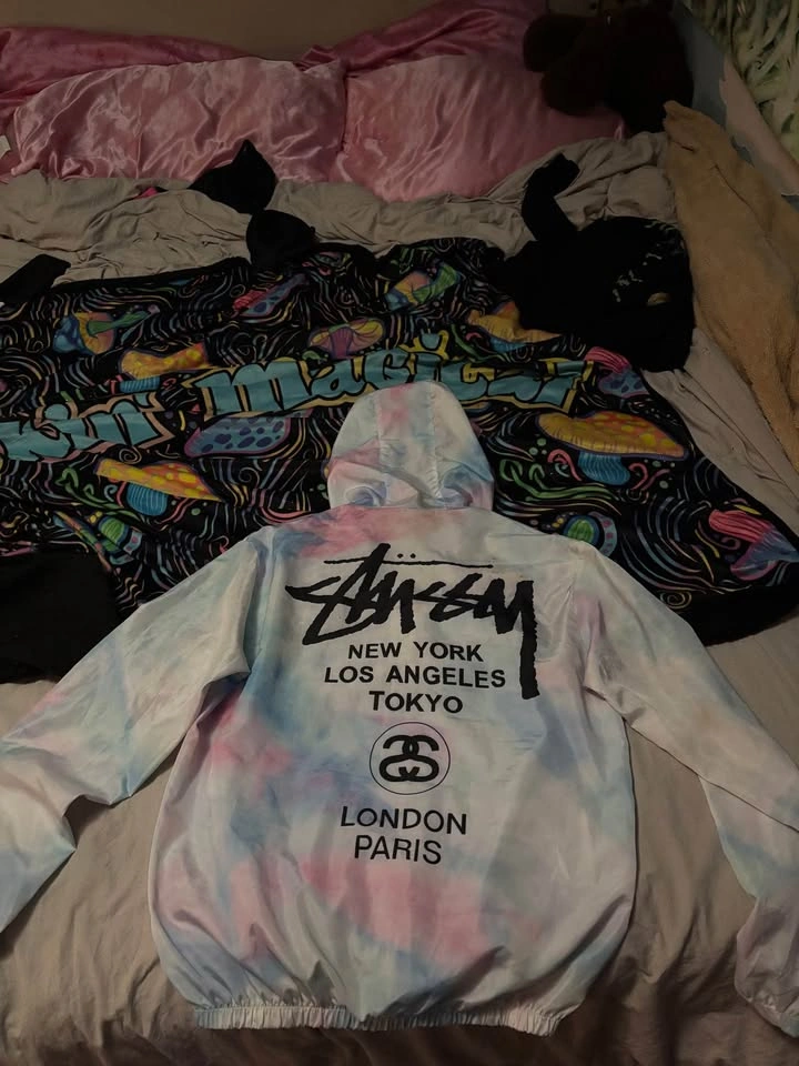 Stüssy Tie-Dye Windbreaker Hoodie - photo 2