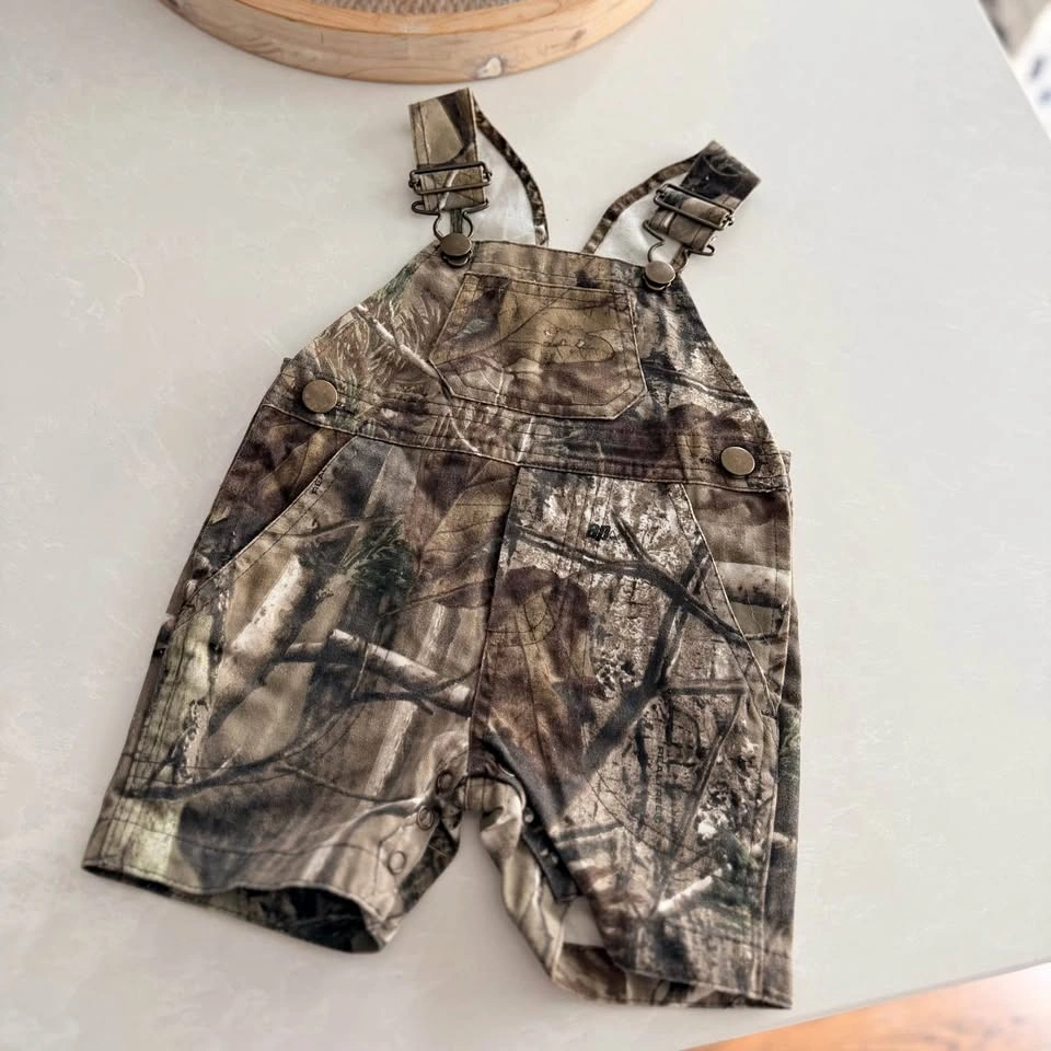 Bass Pro Shops Infant Camo Overalls (Size 6M)