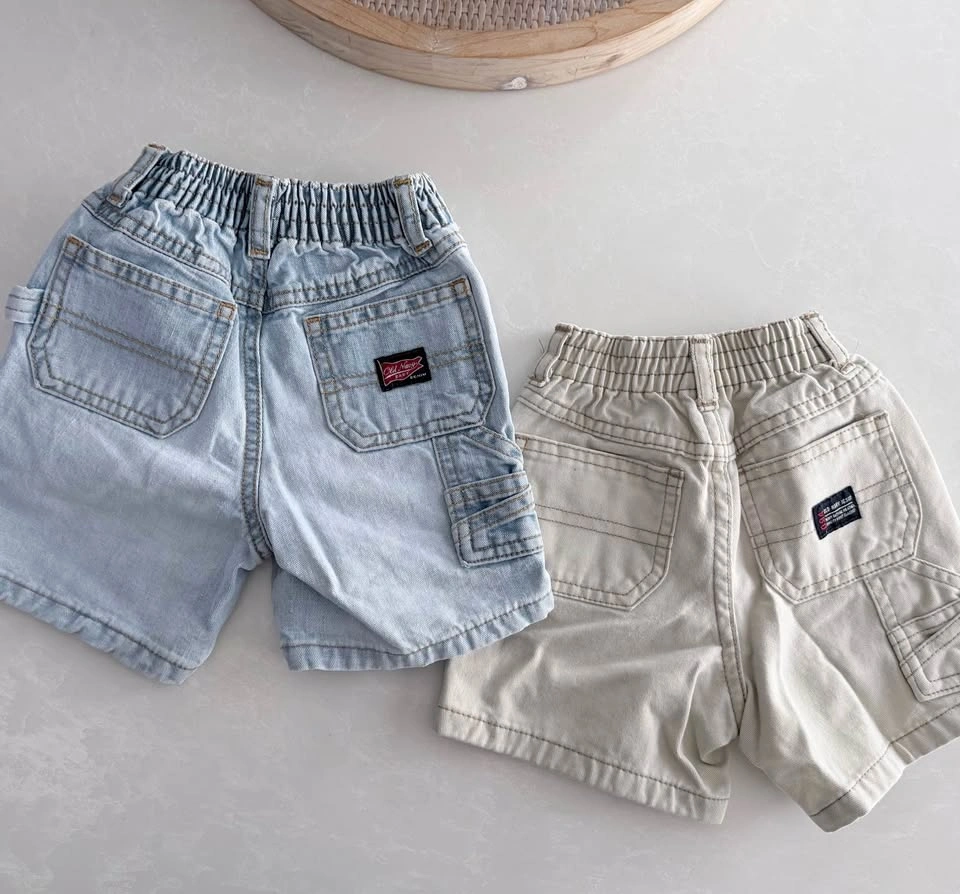 Vintage Old Navy Infant Carpenter/Utility Shorts (Size 6-12M)